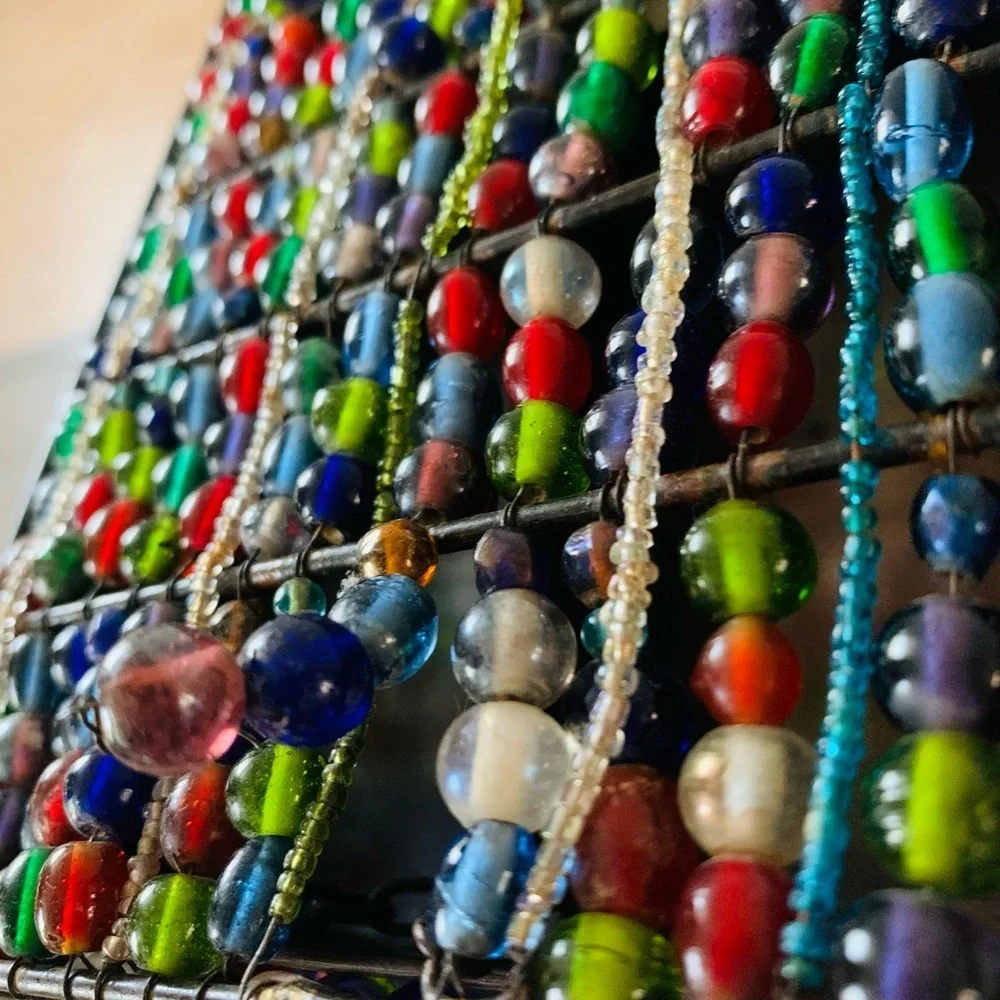 Handcrafted beaded jewelry box